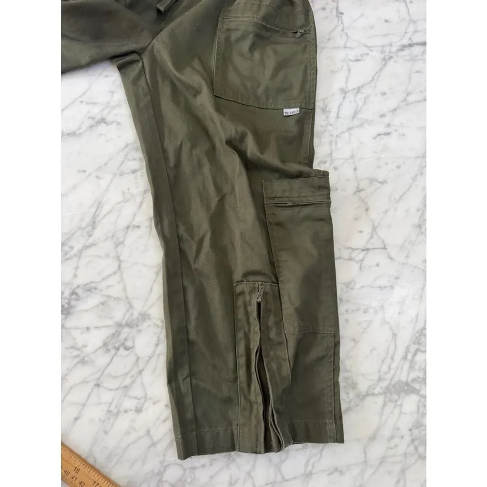 TROOPER Clothing Unisex Youth L Sz 8/10 Military Flight Suit Costume Olive Green